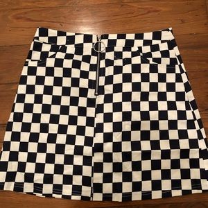 Checkered Mini Skirt